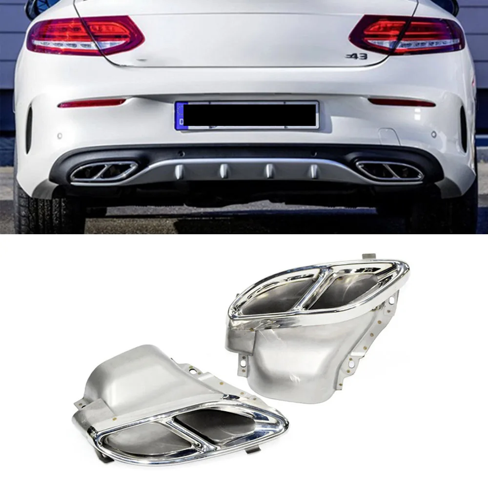 Глушитель выхлопная труба задняя для Mercedes-Benz W205/W212 C180 C200 C250 C300 C450 C43 E43 GLE43 s