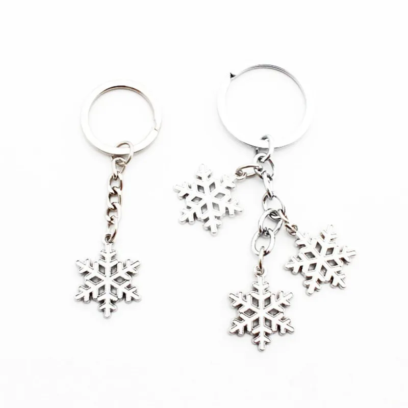 Брелок для ключей модный брелок в виде снежинки прекрасная цепочка ключа много