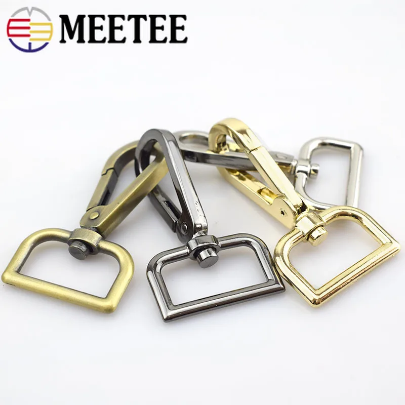 Металлические пряжки Meetee 25 мм 2 шт. ремень карабин защелкивающийся крючок