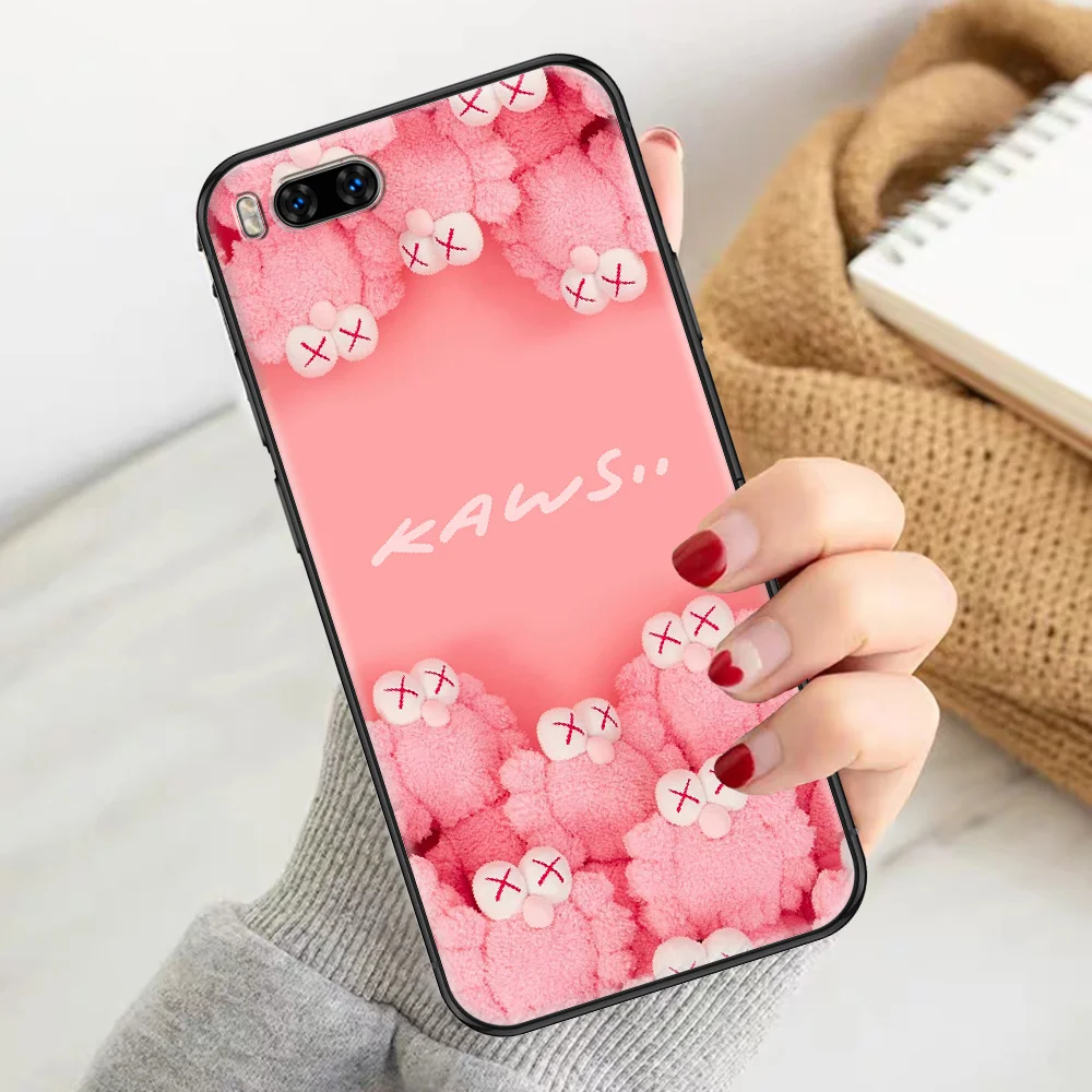 

kaw-xx cartoon Phone case For Xiaomi Mi Max Note 3 A2 A3 8 9 9T 10 Lite Pro Ultra black 3D back painting shell luxury Etui