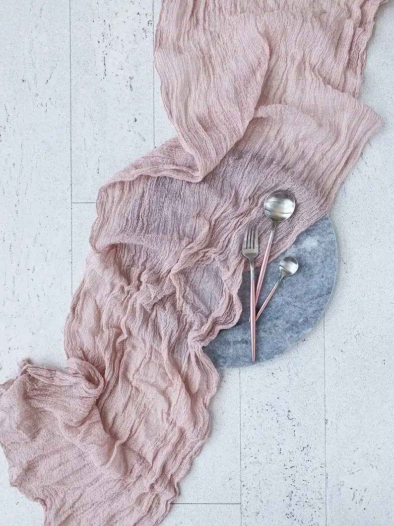 В богемном стиле из сетчатой ткани для свадебного стола декор праздника