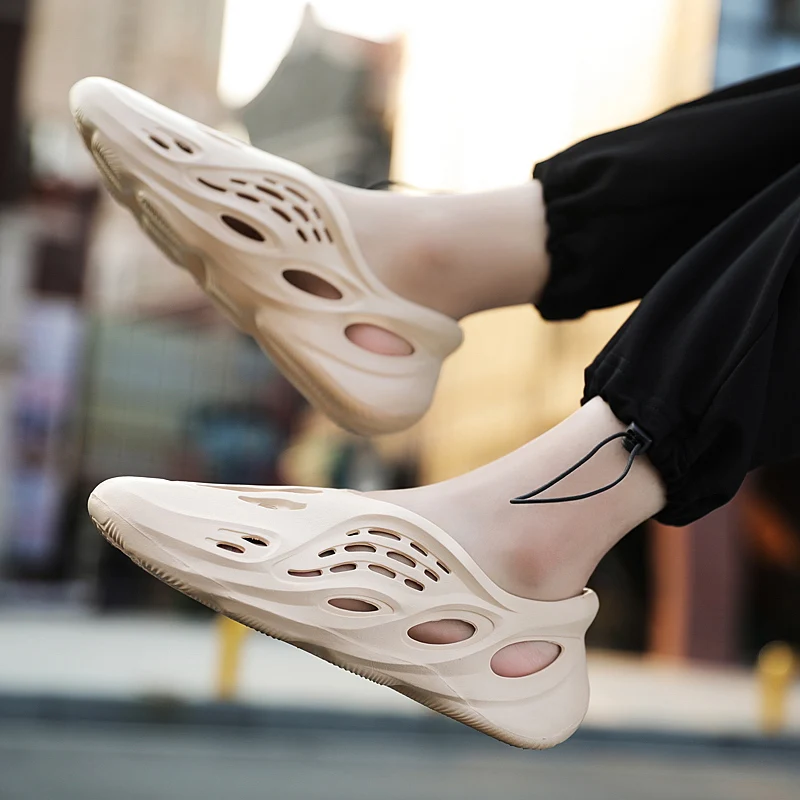 

New 2021 men's sandals women's sandals leisure summer breathable beach sandals lovers fashion sports coconut porous shoes