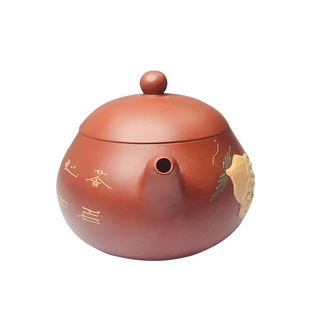 120 мл ручной Исин фиолетовая глина кунг фу чайник заварочный с подарочной