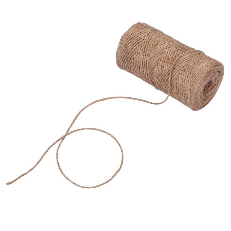 DIY Handmade Jute Rope 1000 Feet 2Mm 3 Ply Natural Twine String Rolls for Artworks and Crafts Gift Wrapping Picture Display | Дом и сад
