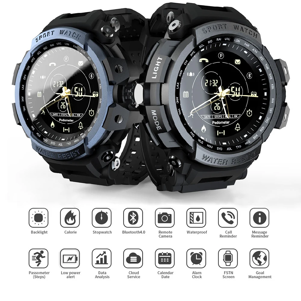 

MK28 Смарт-часы Для мужчин 1,14 дюймов Фитнес трекер часы-будильник календарь напоминание извещение о входящем сообщении дистанционного Управ...