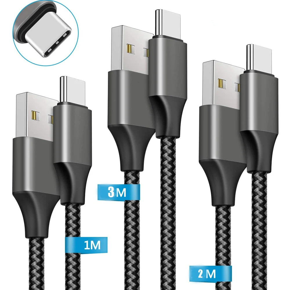 Кабель с разъемом USB Type C для быстрой зарядки Samsung Galaxy S8 S9 плюс Xiaomi mi9 Huawei мобильный