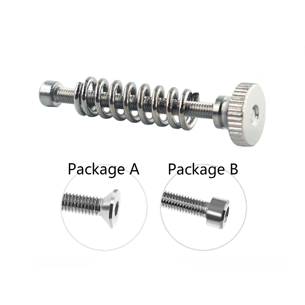 

5pcs/lot 3D printer Leveling components M3 screw Leveling spring Leveling knob suite for 3D printer Heating Bed parts