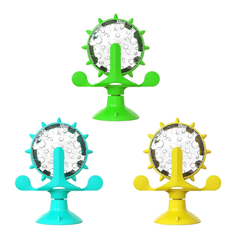 

Windmill Cat Toys Turntable Teasing Cat leaking Food Puzzle Toy Pet Interactive