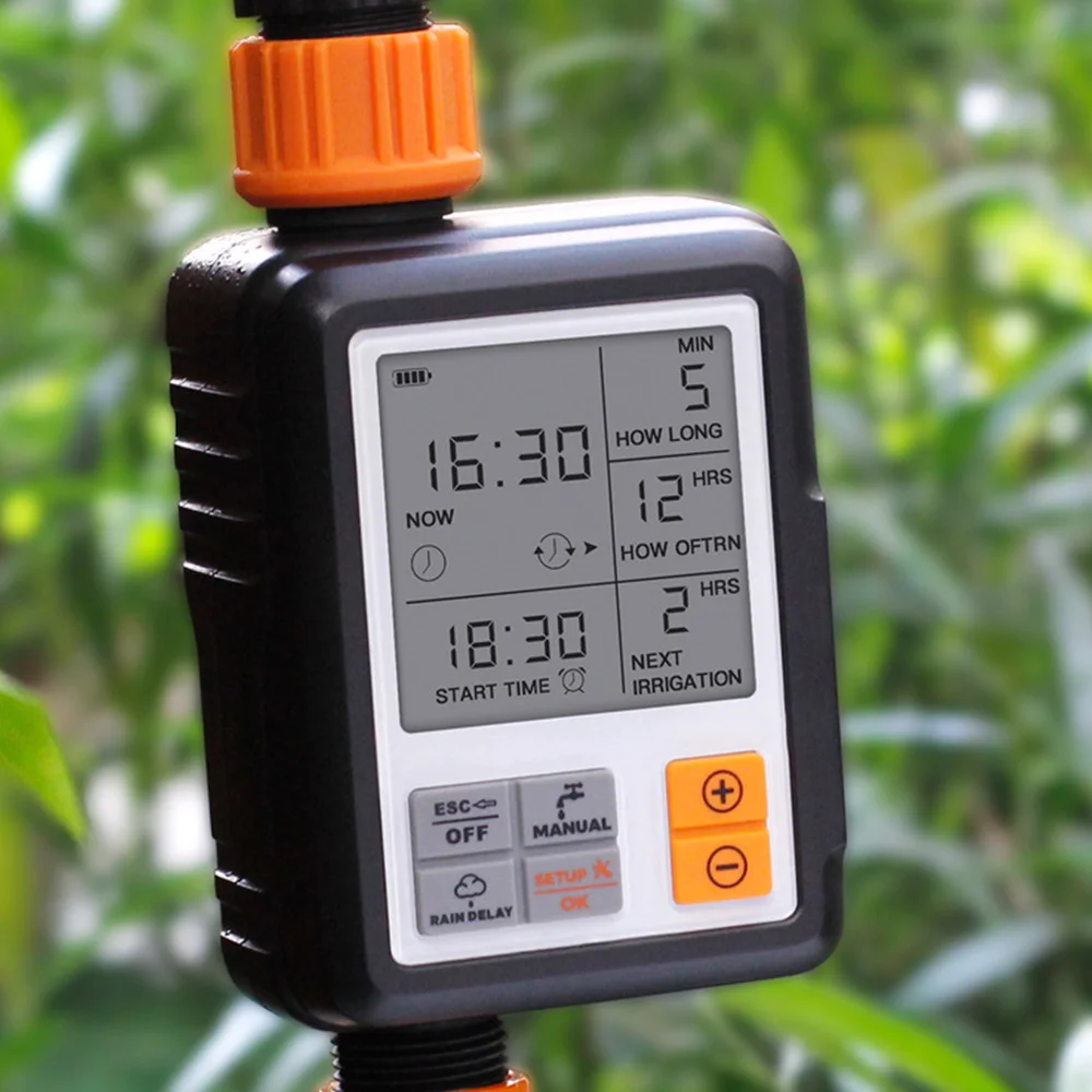 

1 Set Automatic Irrigation Water Timer Screen Sprinkler Controller (Single Exit)