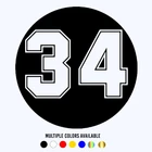 CK20195# наклейки на авто цифровой 34 водонепроницаемые наклейки на машину наклейка для авто автонаклейка стикер этикеты винила наклейки стайлинга автомобилей украшения на бампере автомобиля заднее стекло