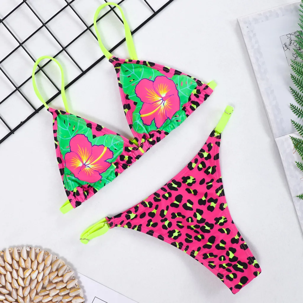 

Printting Leopard Women Swimsuit Sexy Push Up Bikini Liner Bra Bathing Suit Swimwear Ladies Beach Swimwear Brazilian Bikini