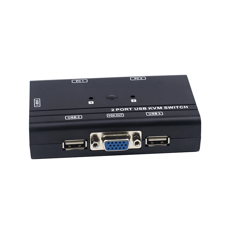 2 порта USB2.0 kvm переключатель с ручным управлением ПК узла 1 комплектом USB
