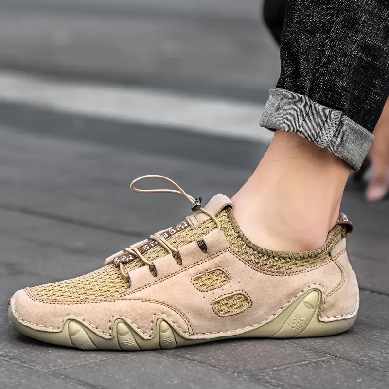 Мужские лоферы брендовые Летние повседневные туфли водонепроницаемые Мокасины