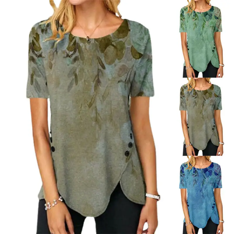 Женская футболка с коротким рукавом Футболка Леди круглый вырез На каждый день