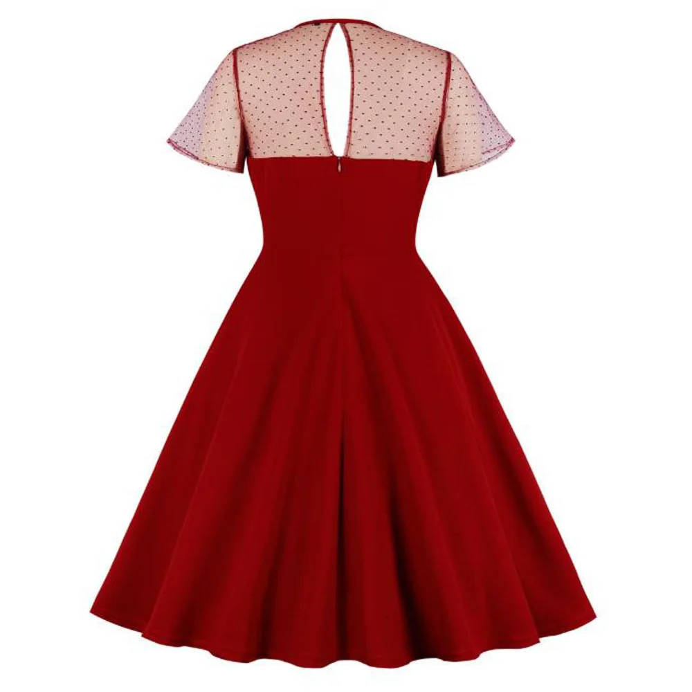 Летние винтажные вечерние платья Goth 2020 женское Сетчатое платье с коротким