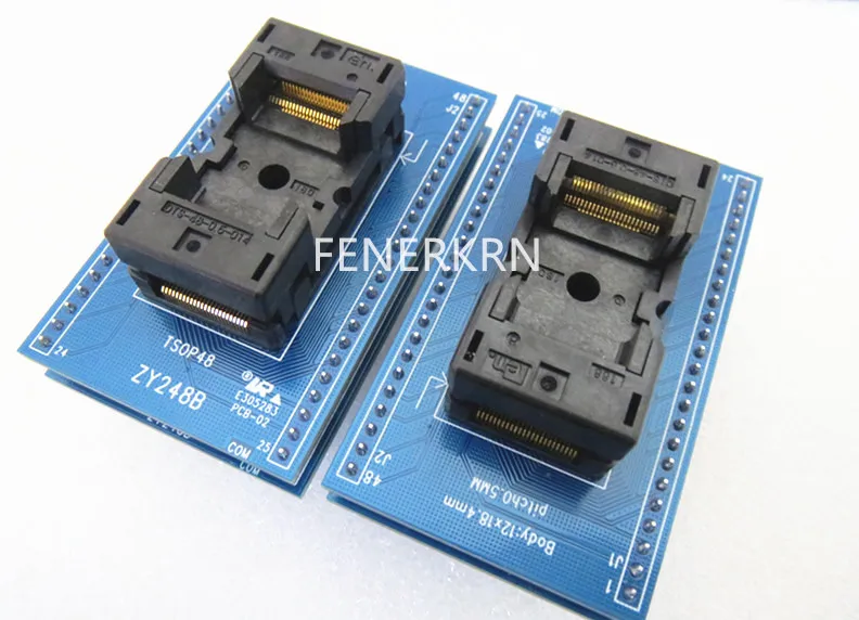 Opentop ZY248B TSOP48 12*18mm 0.5mm test seat IC Burning seat Adapter testing seat QFN40 Test Socket test bench Programming seat