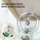 3d Круглый вращающийся ветра сыпучий песок течет-светильник эффект дизайн украшения сада наружная подвесной Декор подарочный набор блестящие ветер обсушки салатных листьев # P2