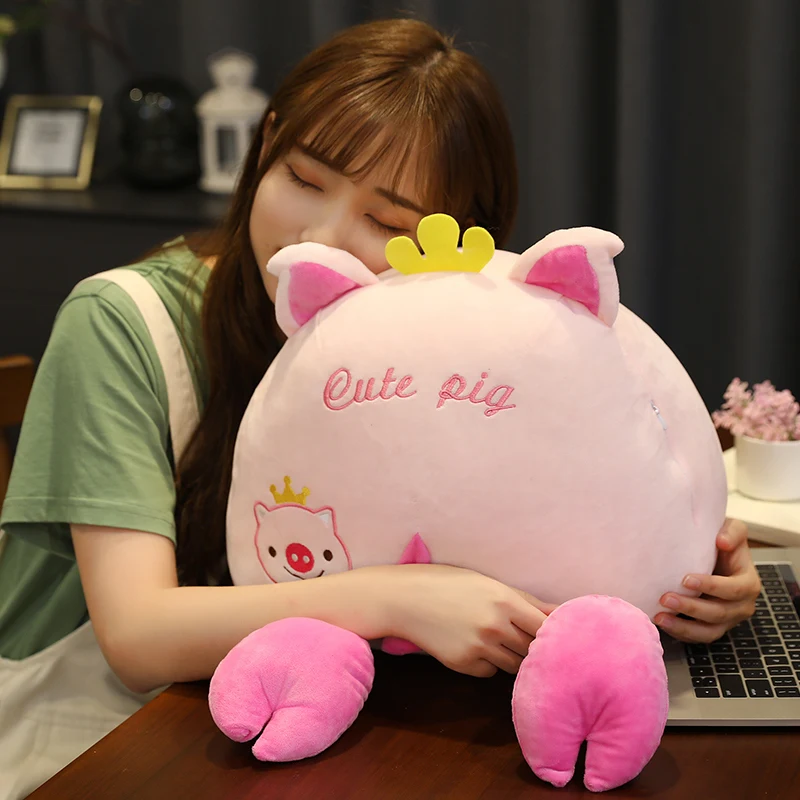 1 шт. 35 × 30 милая плюшевая подушка для приклада животных Kawaii мягкая внутренняя