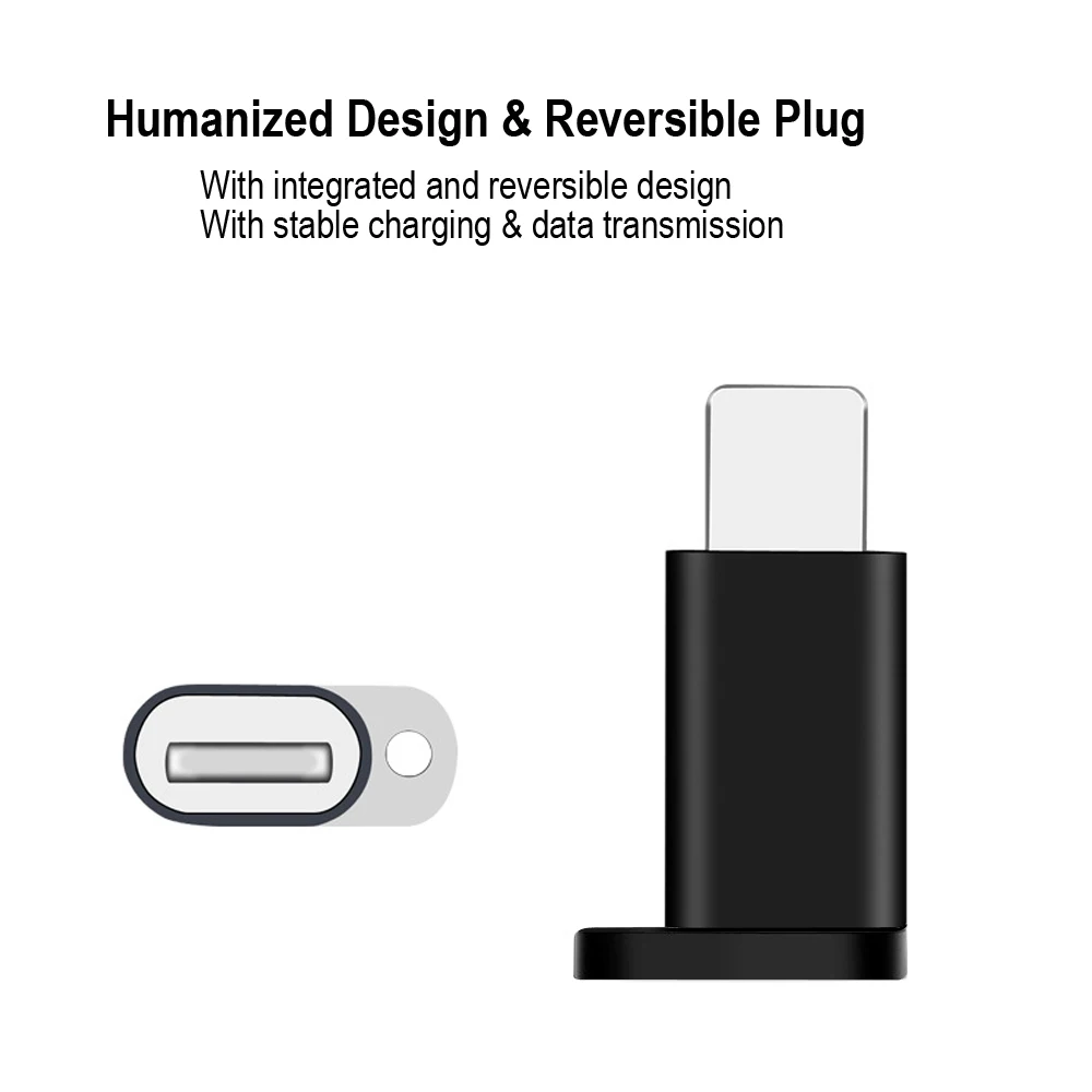 Адаптер VOXLINK 5 шт. Micro USB для освещения 8Pin для Apple адаптер с брелоком для iPhone 7 Plus синхронизация зарядное устройство OTG конвертер