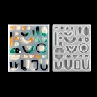 Зеркальные серьги, 1 шт., формочка для силиконовой Подвески Украшения, Прозрачная форма из смолы, кристалл, форма сделай сам для украшения ювелирных изделий, ремесло, искусство из смолы