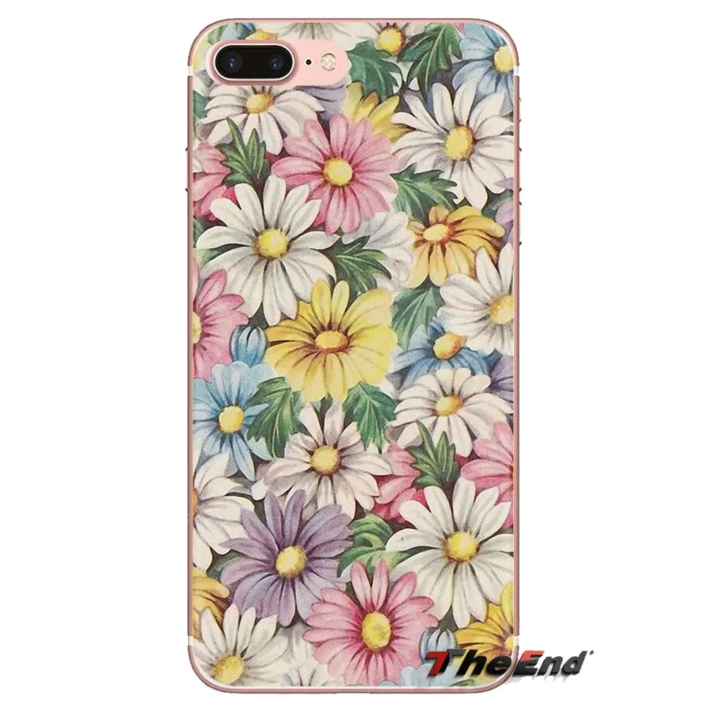 Vintage Floral Spring Daisy For Xiaomi Redmi 4A S2 Note 3 3S 4 4X 5 Plus 6 7 6A Pro Pocophone F1 Soft Transparent Cases Covers | Мобильные