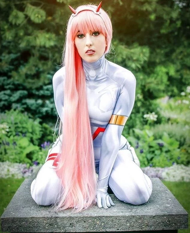 Adults/Kids White Zero Two 02 Suit DARLING in the FRANXX Cosplay Costume Zentai Halloween Bodysuit Catsuit