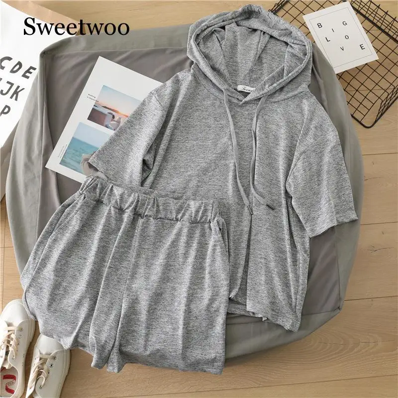 Весенний женский комплект для бега SWEETWOO из 2 предметов 2020 модный свободный