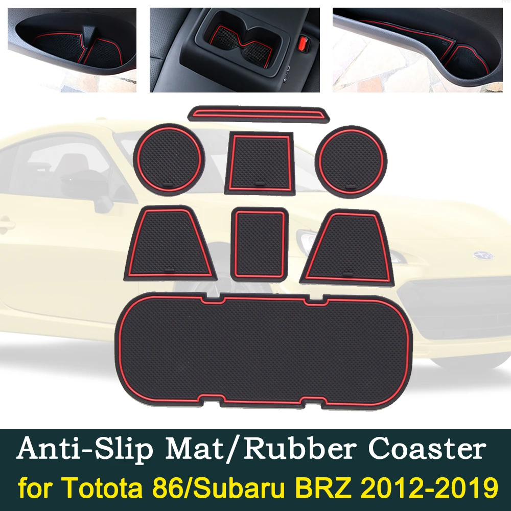 Противоскользящая резиновая подушка для автомобильной двери красная прокладка