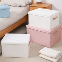 foldable storage box organizer clothes storage box with lids wardrobe cases container for kids books toys and blanket clothing