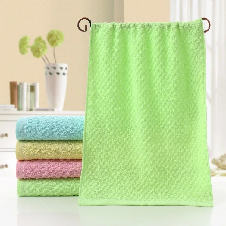Полотенце из 100% хлопка Впитывающее Воду банное полотенце мягкое и прочное 33*73 см