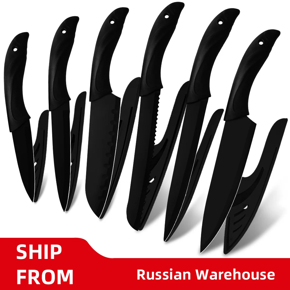 

Ножи кухонные, 3,5 дюйма, 5 дюймов, 7 дюймов, 8 дюймов, 6 предметов