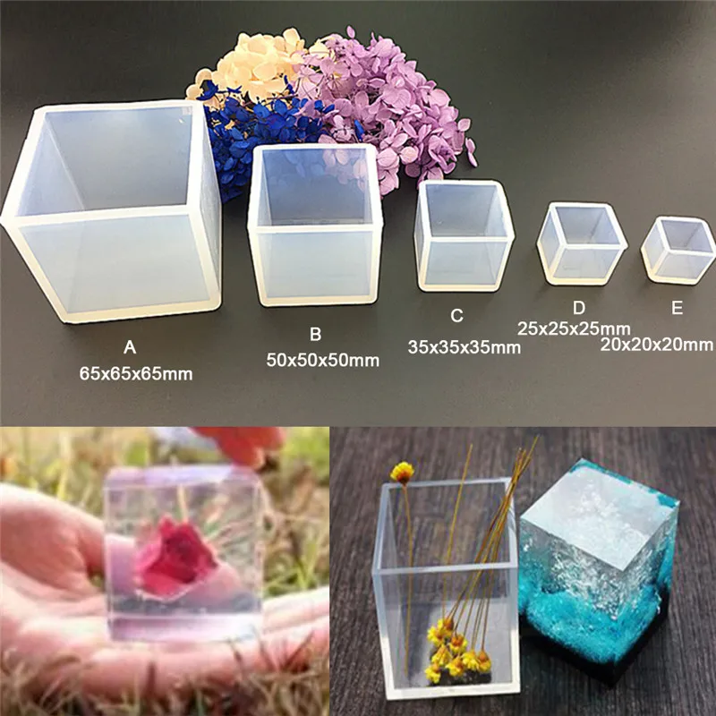 20 мм до 65 DIY силиконовая форма для изготовления Подвески ювелирных изделий кубик