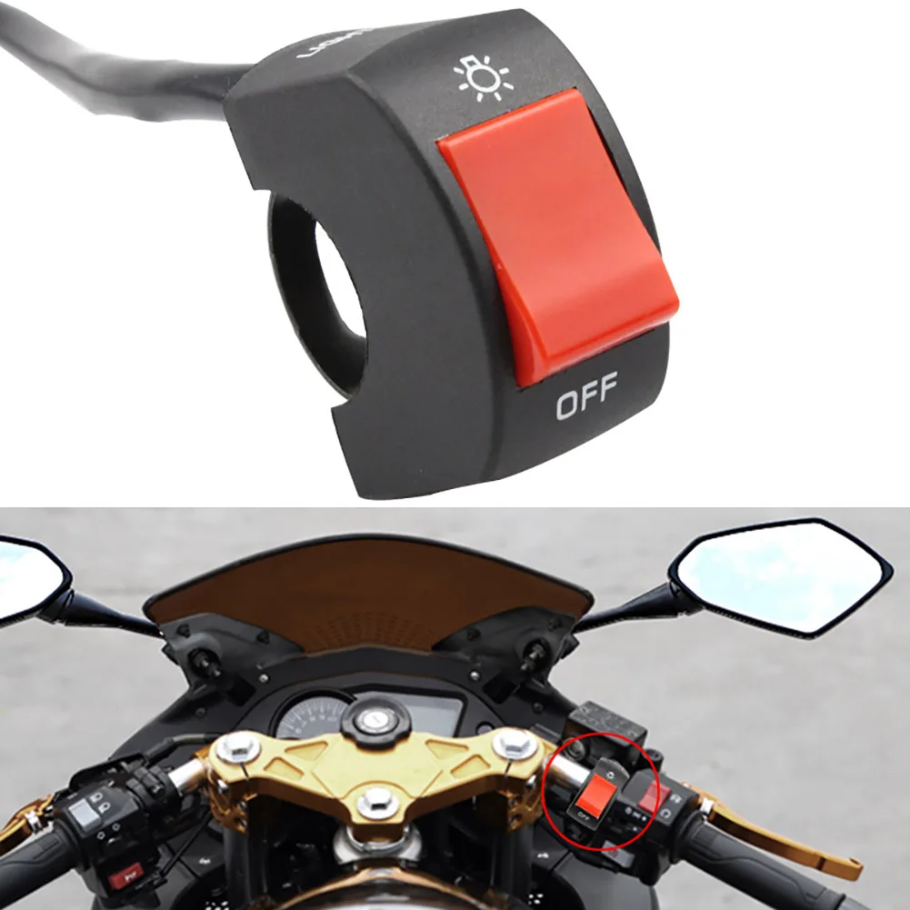 

Motorcycle Handlebar Switch 22mm Handlebar Light Switch Rocker ON/OFF Switch for ATV Electronic Bike Scooter Motorbike кнопка