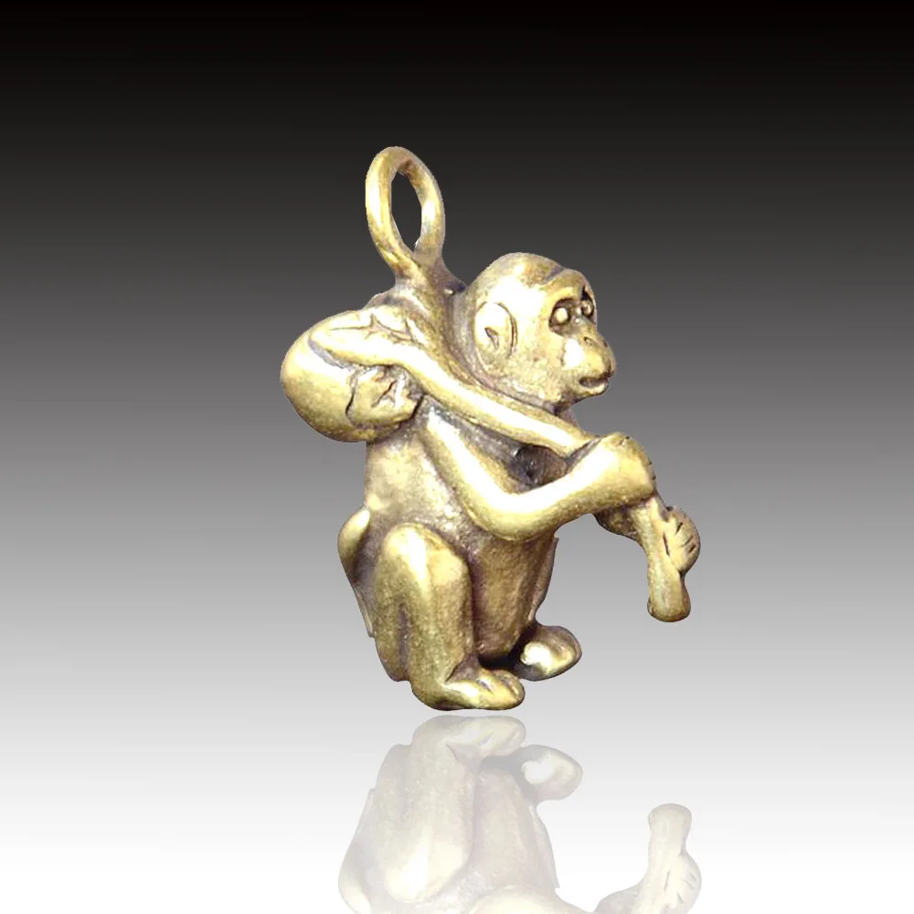 

Zodiac Monkey Home Decor Brass Monkey Pendant Car Decoration Statuette Pendant Home Accessories Desk Monkey Home Decoration