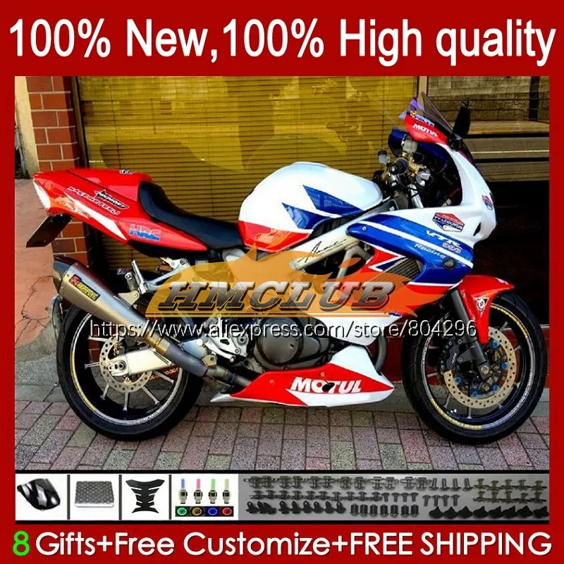 

Комплект SuperHawk для HONDA VTR1000F VTR 1000 F 1000F 21No.14 VTR1000 F 97 98 99 00 01 1997 красный синий горячий 2002 2003 2004 2005 обтекатель