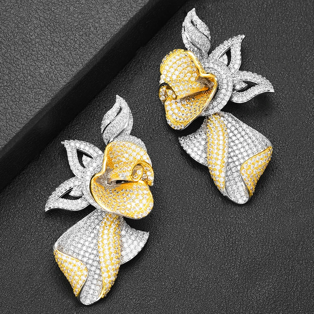 

SISCATHY Charms Luxury Nigerian Dubai Jewelry Sets For Women Cubic Zircon Bubai Women Wedding Bridal Jewelry Sets 2019