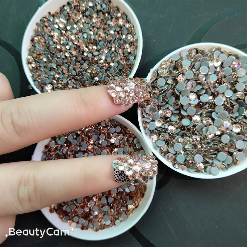 AAAAA высокое качество Lt Персик горячей фиксации горный хрусталь супер яркое