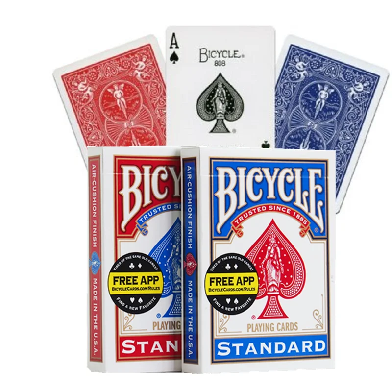 

Bicycle Rider Back Standard Index Playing Cards Red/Blue Deck 808 Sealed USPCC Poker Magic Card Games Magic Tricks Props