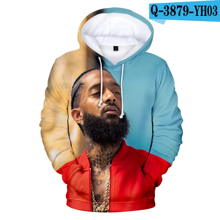 Хип-хоп Nipsey Hussle толстовки для мужчин/wo мужские 3D повседневные толстовки Горячая Распродажа Толстовка Harajuku осенняя одежда для мужчин/wo мужская верхняя одежда - Цвет: J