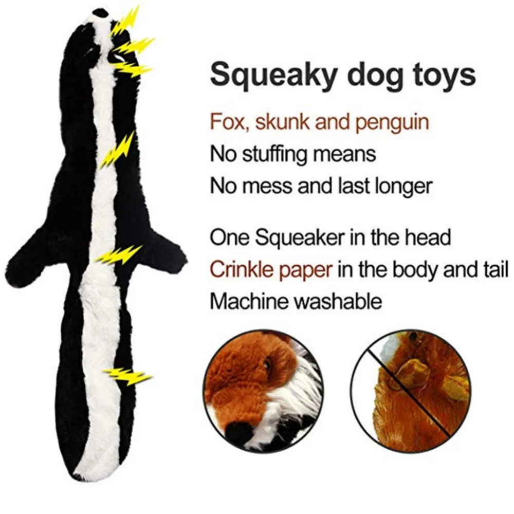 

2019 New cute plush toys squeak pet wolf rabbit animal plush toy dog chew squeaky whistling involved squirrel dog toys