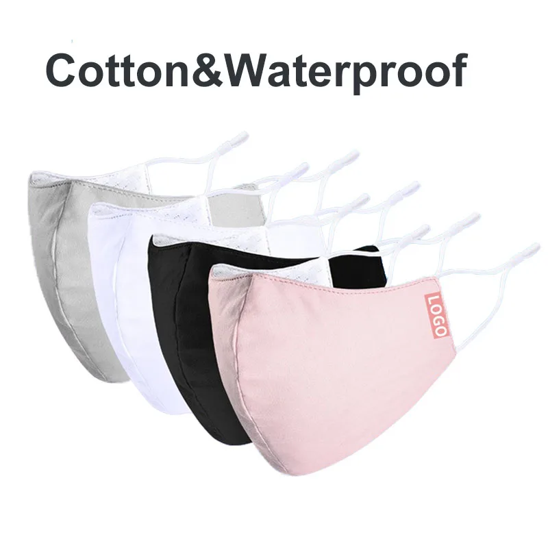 Водонепроницаемая и хлопковая маска унисекс моющиеся черные маски для лица