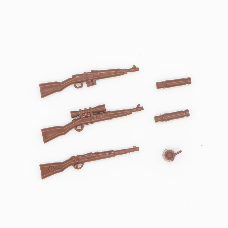 Аксессуары для военного оружия пистолет строительный блок шлем парашют гилли