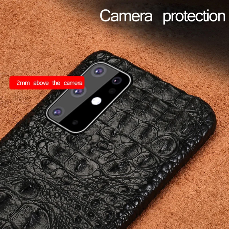 Кожаный чехол LANGSIDI для Samsung s20 plus S21 ultra A51 a71 s10e s10 оригинальный крокодиловый Чехол