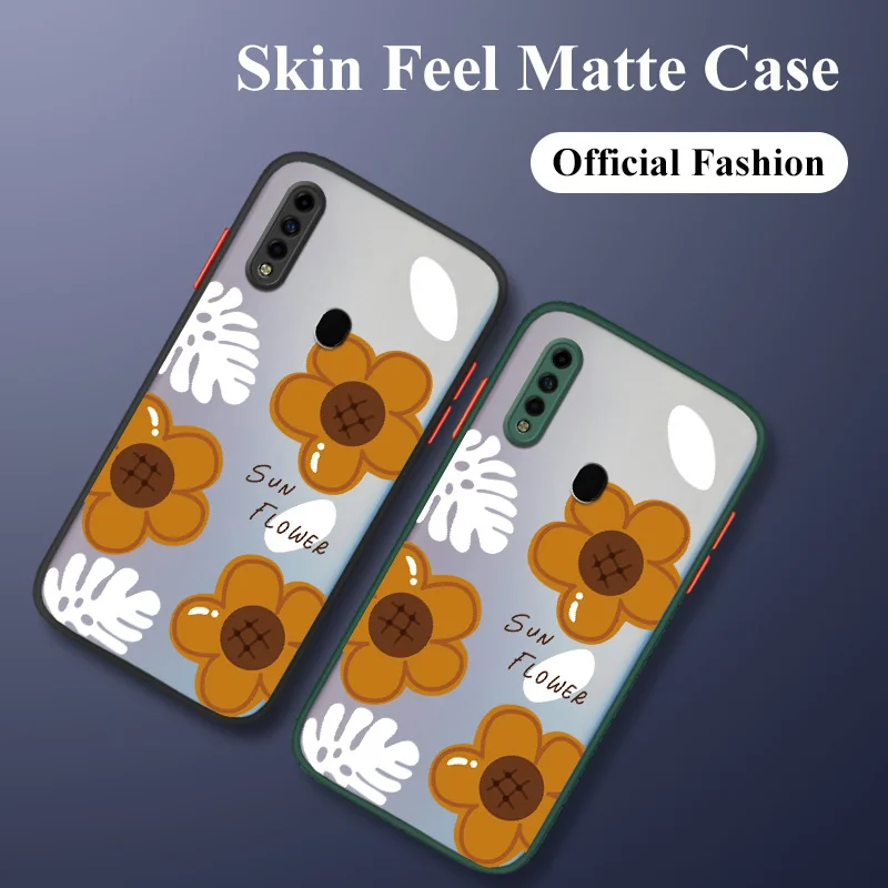 

Yellow Flowers Liquid Silicone Phone Case For OPPO A83 A57 A39 A37 A7 A5 A3S A31 A8 A93 A54 A72 4G 5G A91 A92 A52 A3 Back Cover