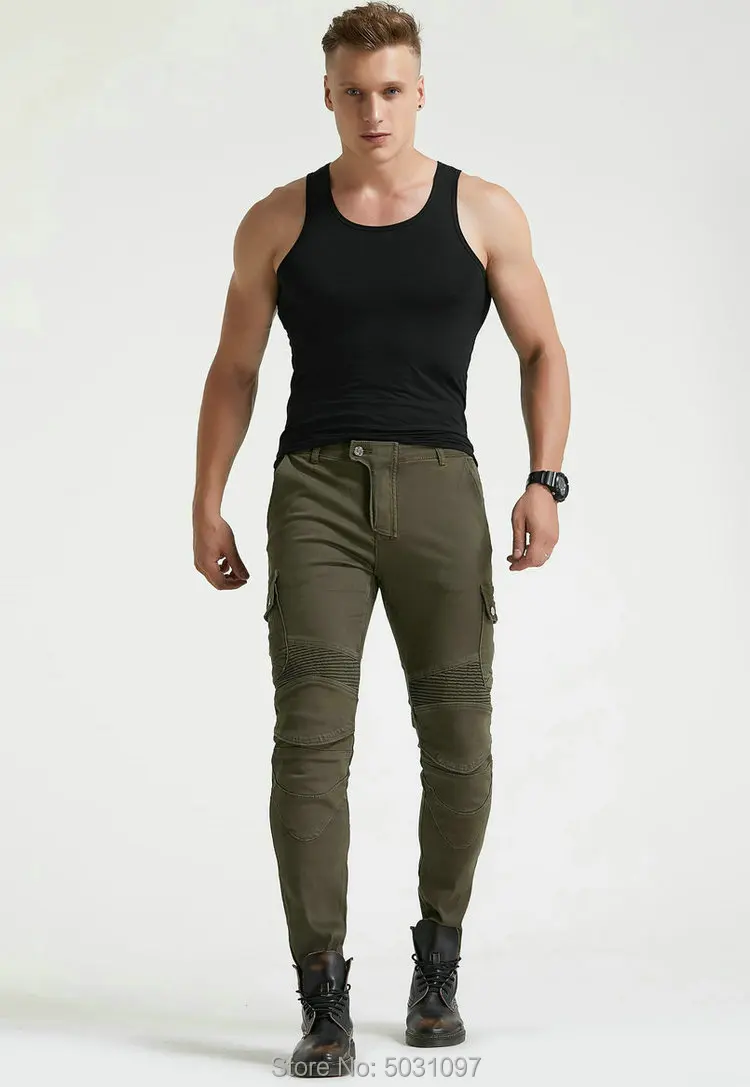 Loong Biker moto rcycle ridinJeans moto knight повседневные велосипедные брюки Кевлар износостойкие moto r брюки армейский зеленый