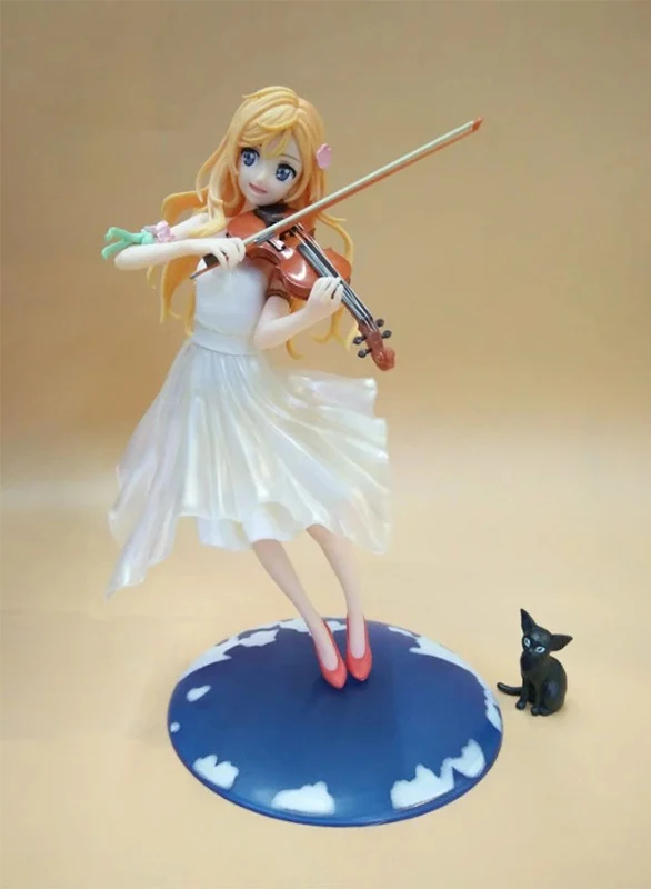 

Your Lie In April Anime Figure Dress Miyazono Kaori PVC Action Figure Collectible Model Kids Toys Doll 20cm Performance Dress