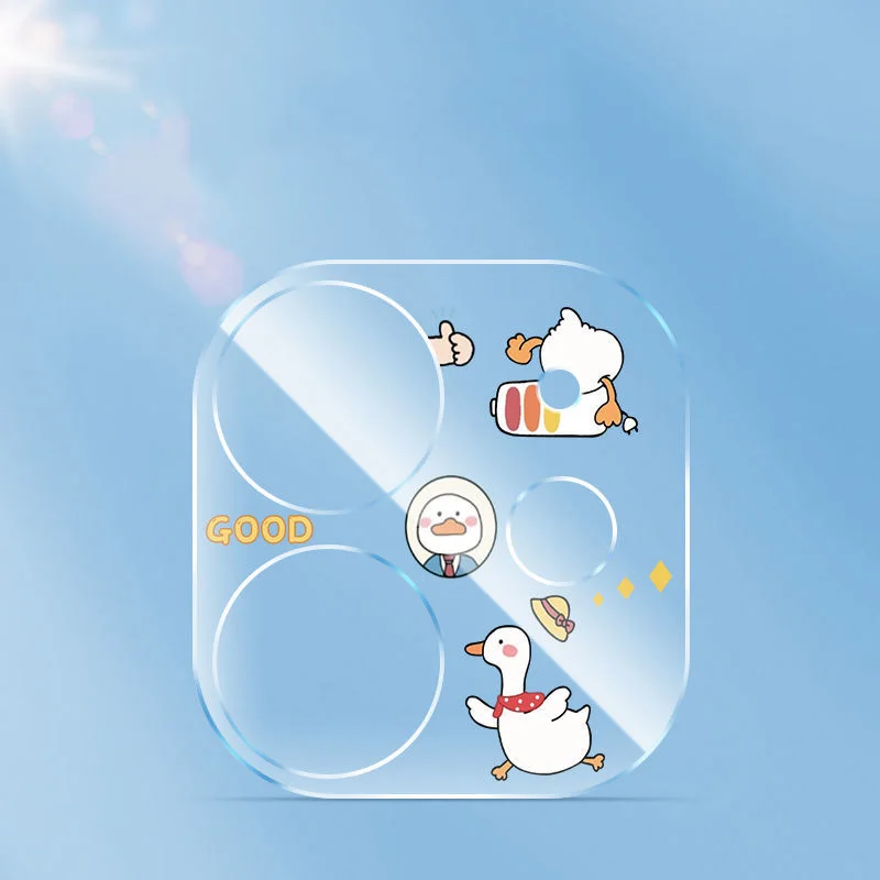 

2PCS Cartoon Soft Hydrogel Film for Iphone 13 Pro Cute Camera Protector For iphone 12 Mini Camera Lens Sticker For iphone 11