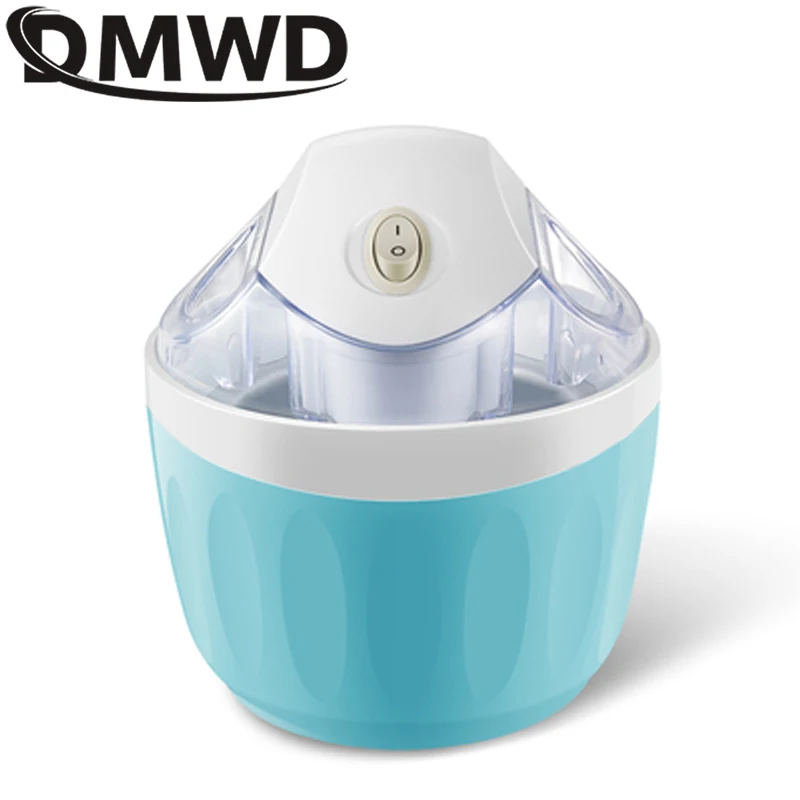 DMWD MINI Automatic DIY Ice Cream Maker Milkshake Icecream Machine Cool Fruit Dessert Sorbet Freezer Blender 500ml | Бытовая техника