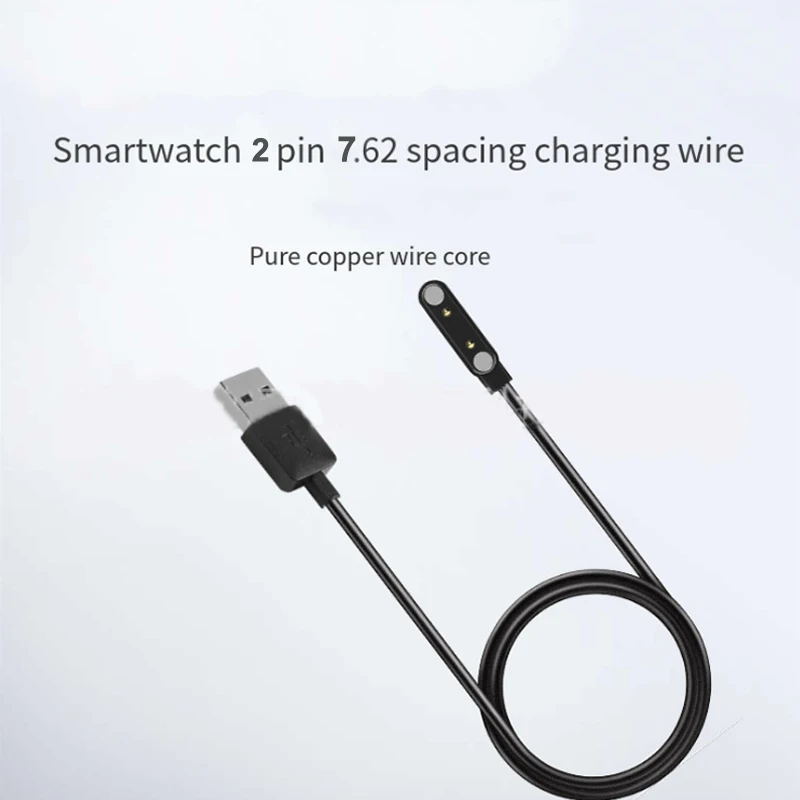 4pin 7 62mm smartwatch magnetic charging cable usb replace y95 kw18 kw88 kw98 dm 4 pin magnetic charger cord 99 universal free global shipping