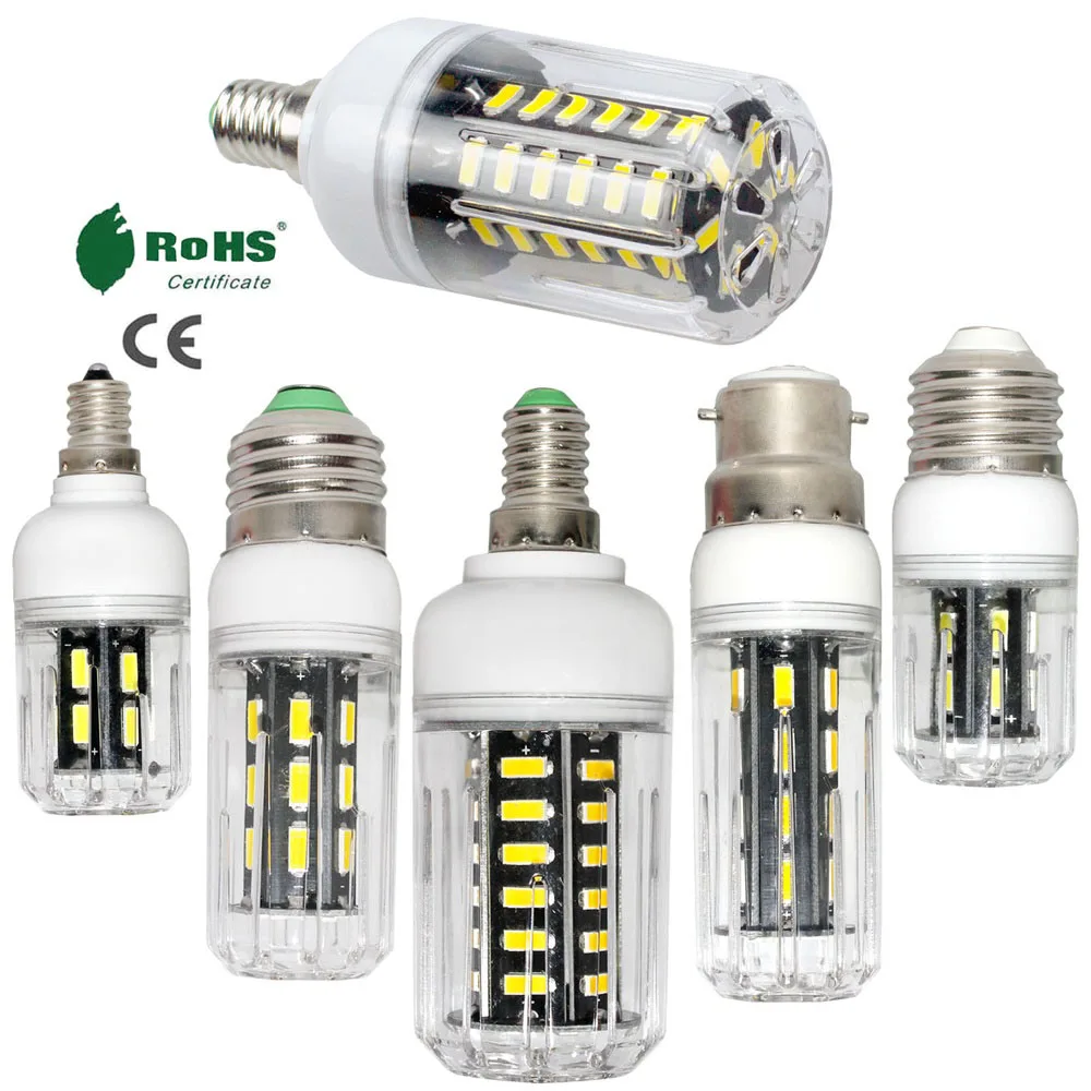 

LED Corn Bulb E26 E27 E12 E14 7030 SMD Light Lamp AC 110V 220V 40W 50W 60W 90W Halogen Lamps Equivalent For Home Decor Ampoule